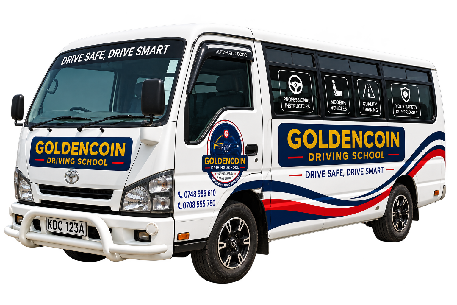 Minibus training vehicle